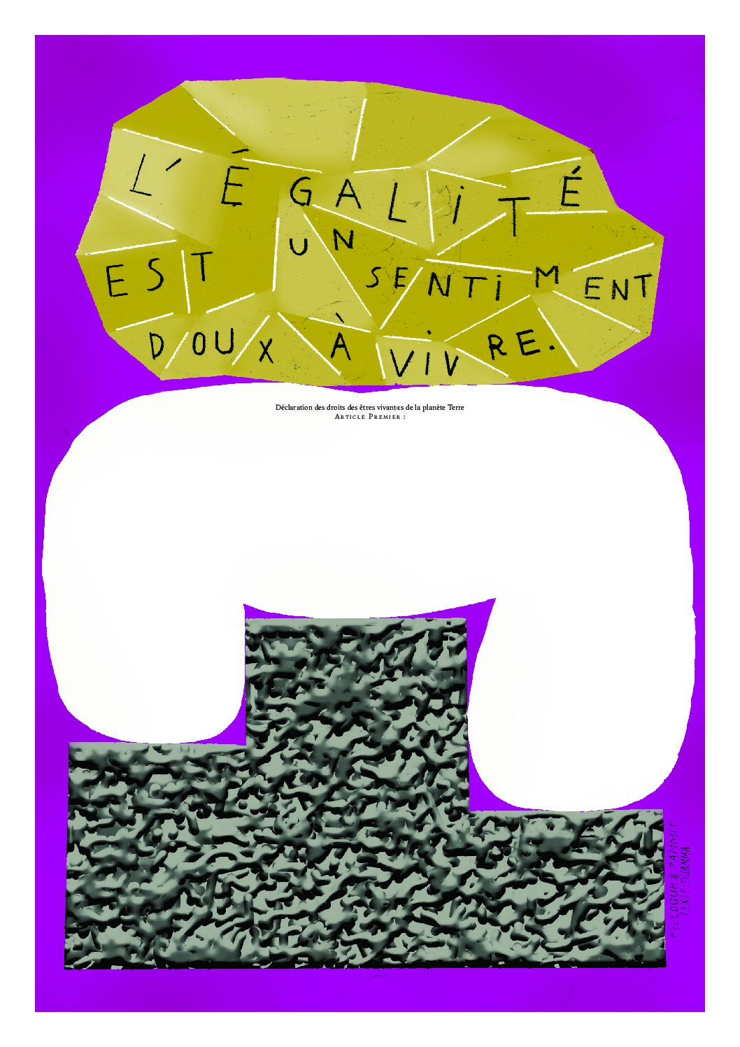 EAO47-16534 - L’égalité est un sentiment doux à vivre - Nicolas / Adrien Filloque & Zammit